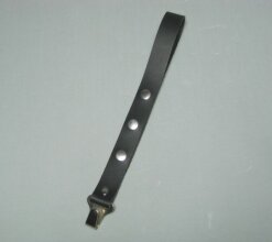 back strap SLM No. 6 - leather black extra long