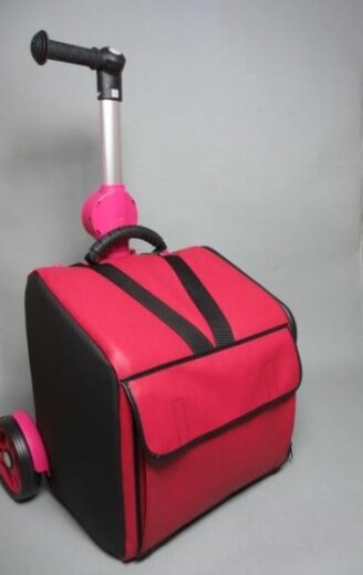 Trolley for accordion Kiddy + bag for accordion SLM Kiddy pink