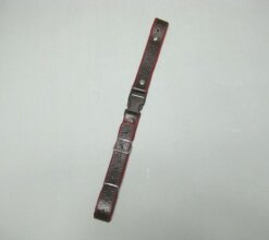 back strap IT431 deluxe - leather Brown/Red/embossing