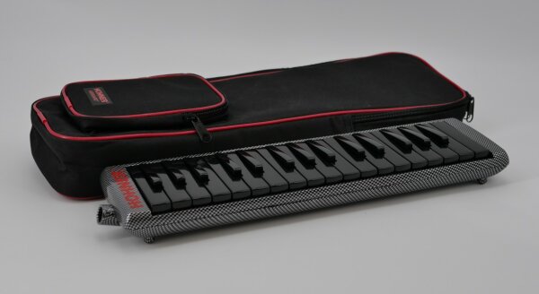 Melodica Hohner Airboard Carbon 37 schwarz/rot